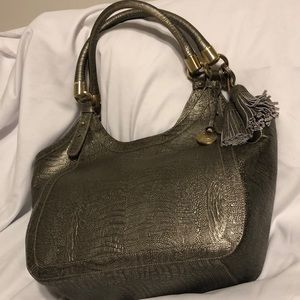 Never used Brahmin bronze/pewter bag!!!